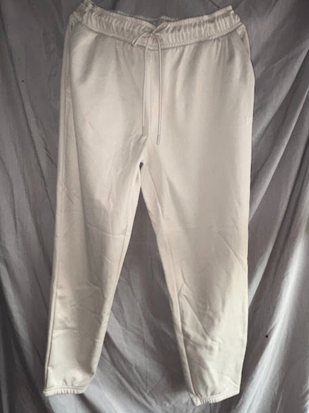 Men's Hurley Cream Fleece Jogger Sweatpants - Size Medium
